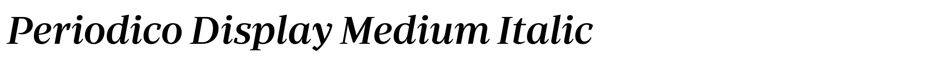 Periodico Display Medium Italic